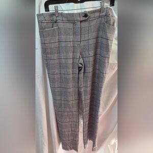 Calvin Klein Black and White Checkered Women's Trousers